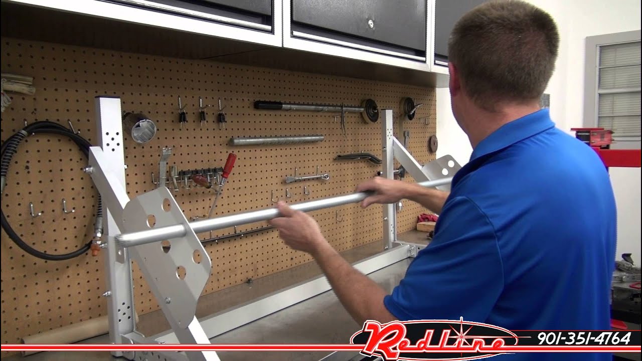 Redline Aluminum Enclosed Trailer Wall Mount Tire Racks YouTube