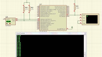 MCP9800 Proteus Simulation