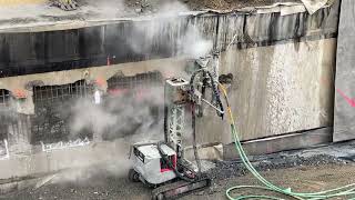 Hydrodemolition concrete