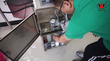 Willita CIJ printer cleaning ink pipe system video