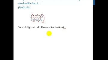 Ex 3.3, 4 (f) - Is 901153 number divisible by 11, check using Divisibility Tests - Teachoo