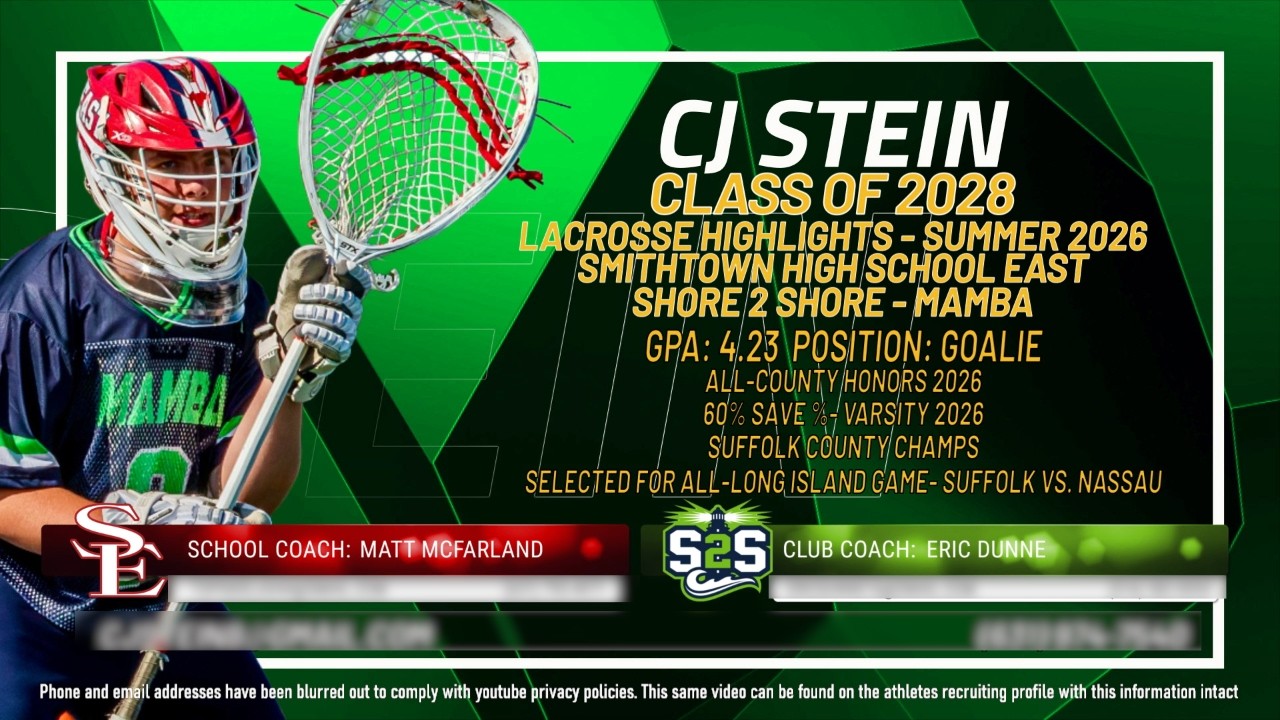 CJ Stein - Lacrosse Highlights Summer 2026