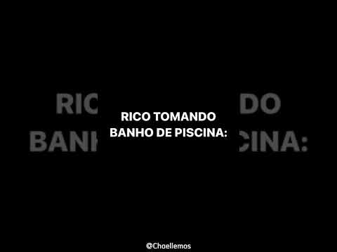 POBRE VS RICO TOMANDO BANHO DE PISCINA