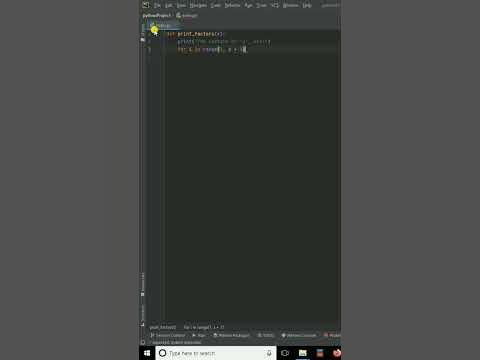 python Program to find factors of a number #shorts - YouTube