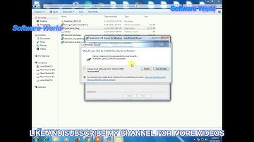 how to install Qualcomm usb drivers