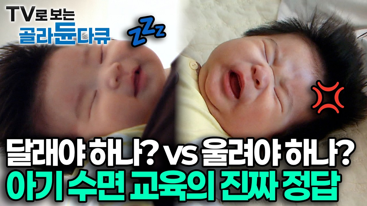 수면 교육 논쟁의 종결 (퍼버법 vs 반응적 양육)｜아기 뇌 발달의 90%는 '이 잠'에 결정됩니다! 렘수면(REM)의 놀라운 진실｜#골라듄다큐