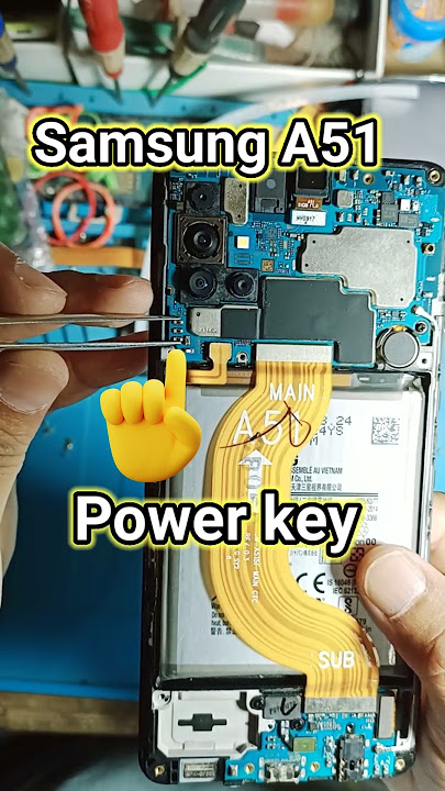 Samsung galaxy a51 power button on/off print point