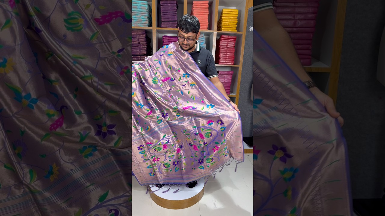 All Over Jaal Weaving Brocket Paithani Soft Silk Saree