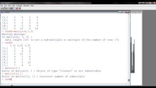 Lists Matrices and Data Frames Briefly