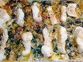 🇬🇷 Бакалярос ме хорта 🐟(треска с овощами) Греческая кухня / Просто и вкусно 😋