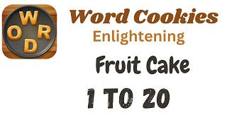 Word Cookies Fruit Cake Answers [1 to 20 Levels] | Under Enlightening Category screenshot 2