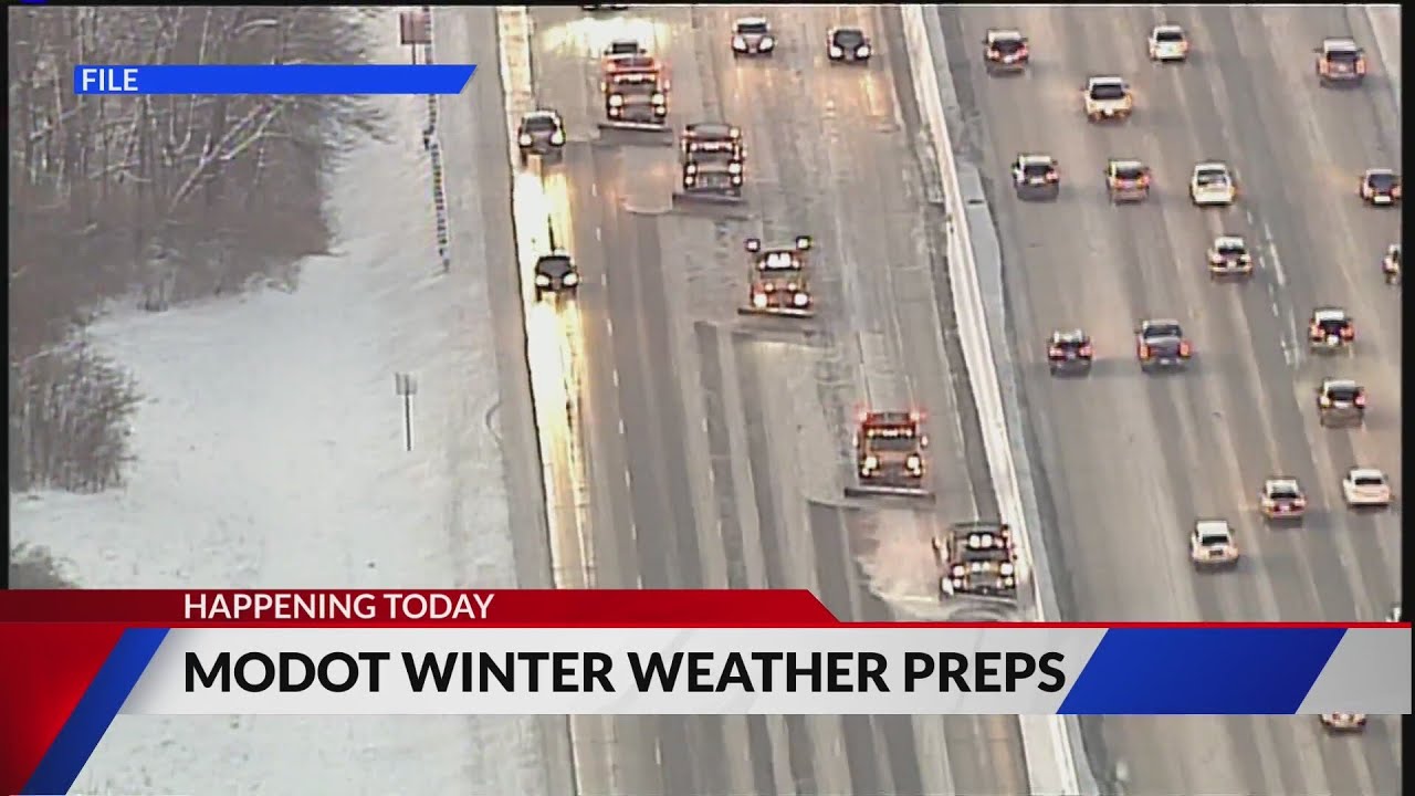 MoDOT winter weather preparations starting Wednesday and Thursday - YouTube