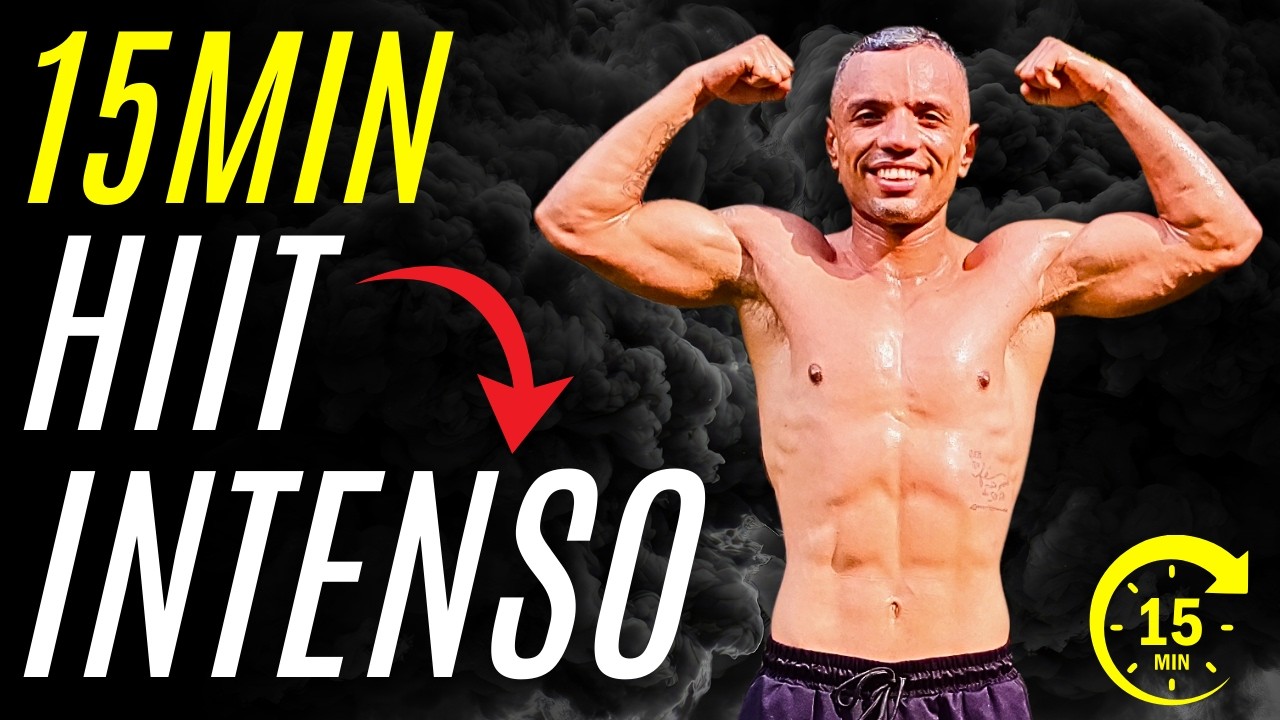Desafio HIIT 15 Min 🔥 Emagreça em Casa - Treino Intenso - QUEIMA DE GORDURA