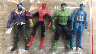 6 Minutes Satisfying With Unboxing Avengers Endgame Set 4 Pieces | ASMR | Thanos, Hulk, Spiderman