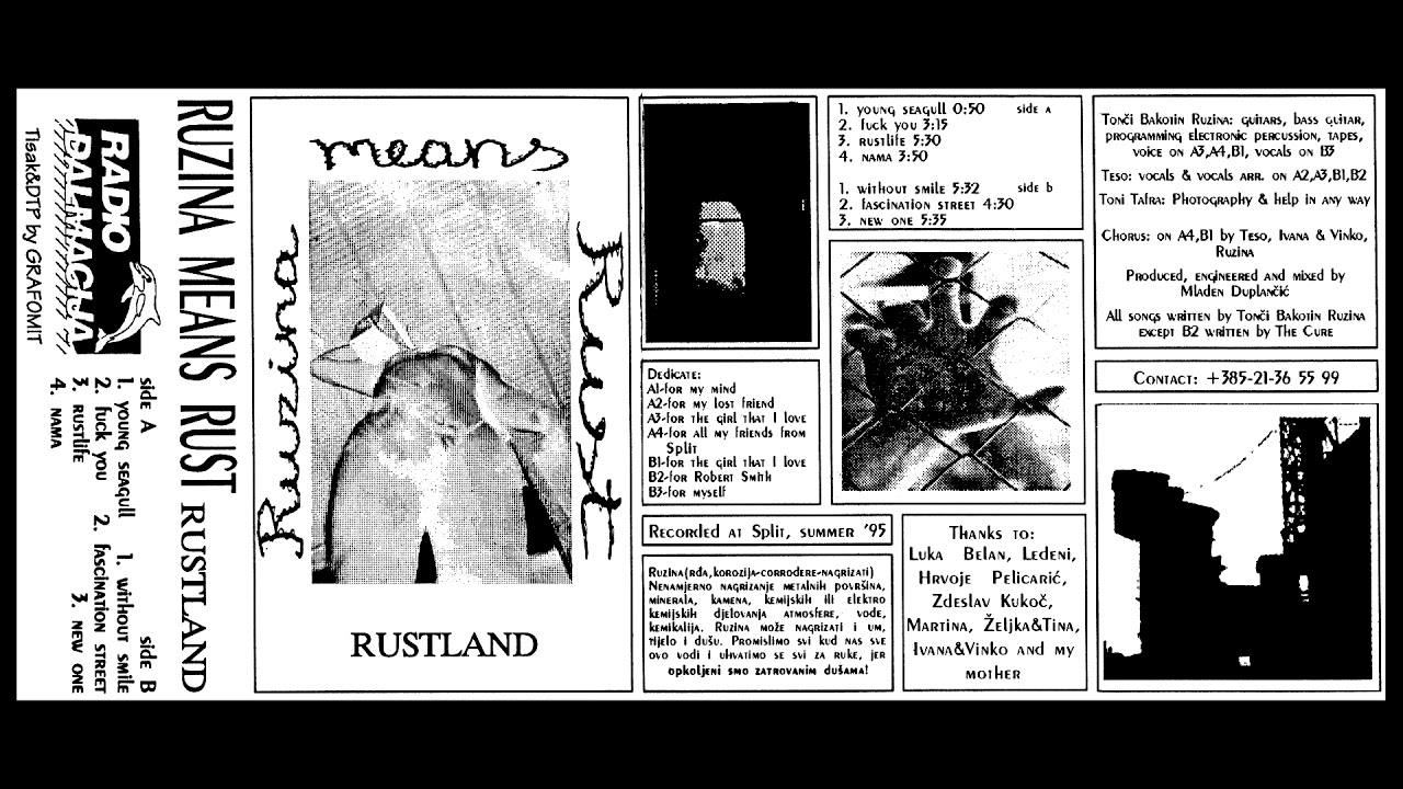 RUZINA MEANS RUST “Rustland” (croatian industrial/noise/rock, full album, 1995)