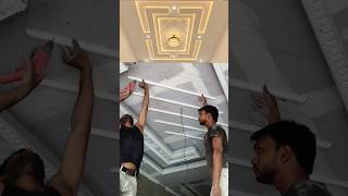 Luxury Diamond Pattern False Ceiling Design ✨ | Gypsum Ceiling #Shorts #falseceiling