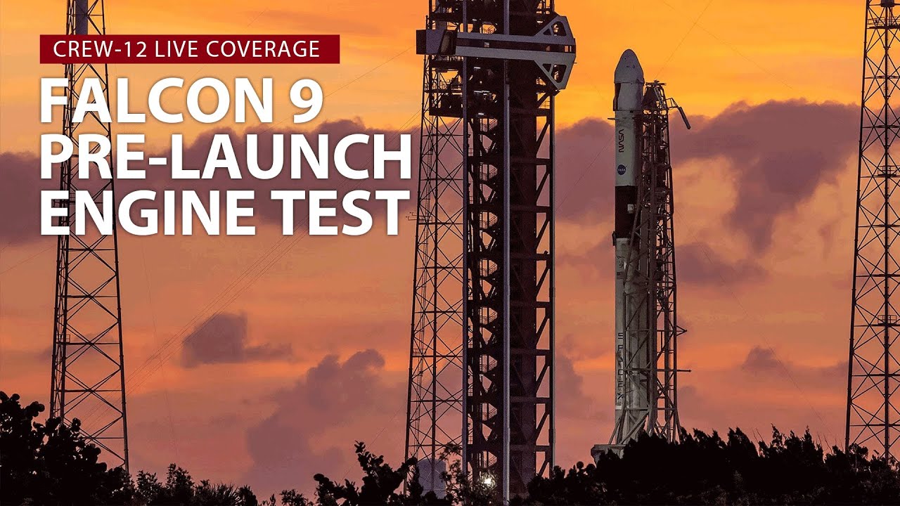 Watch Live: SpaceX test fires Falcon 9 rocket at Cape Canaveral SFS ahead of ISS astronaut launch