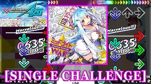 【DDR GP(A20)】 ミッドナイト☆WAR / いちか [SINGLE CHALLENGE] 譜面確認+Clap