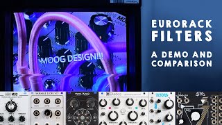 Eurorack Filter Comparison &amp; Demo ft. QPAS, Blades, Moon Phase, VCFS, Zzzorb, Minimod Ladder Filter