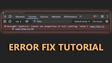 Fix Error "Cannot set properties of null (reading x)" | JavaScript