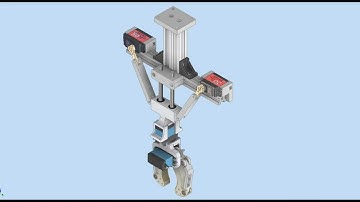 Vertical gripper handling system with servo motors