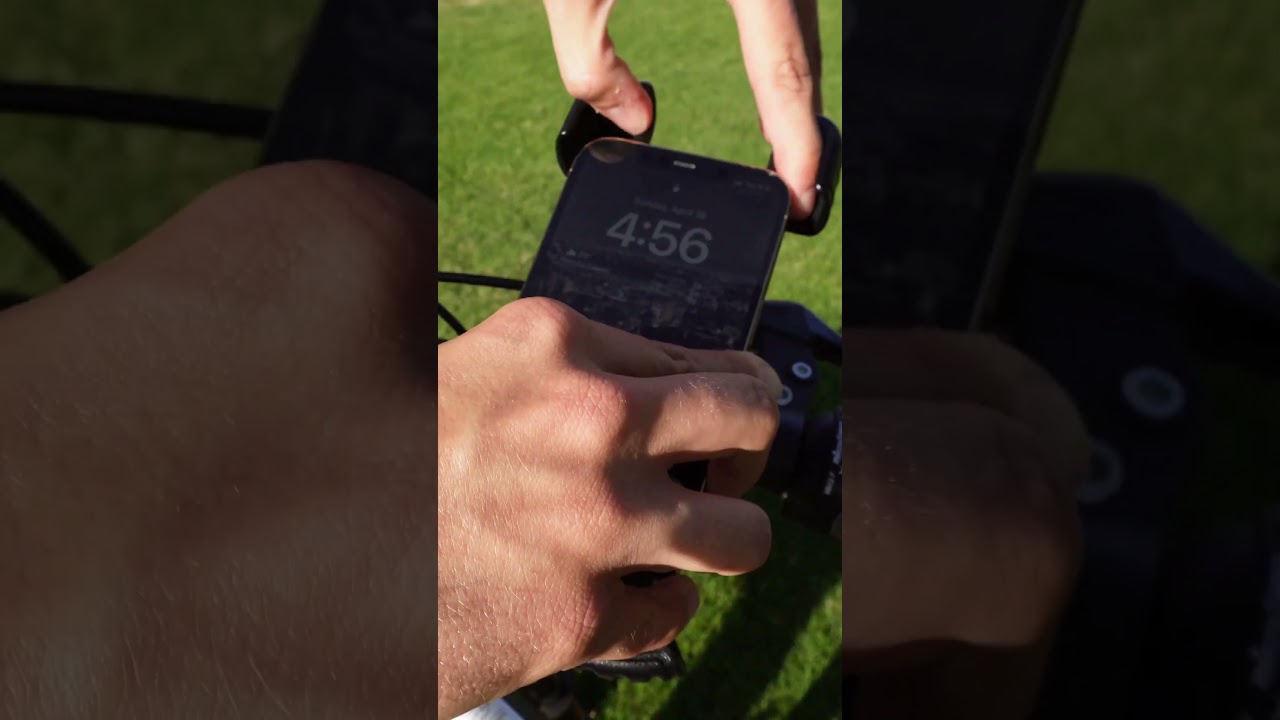Use your phone while biking #statik #phonemount #shorts