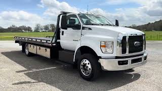SOLD - 2025 FORD F650 ROLLBACK TOW TRUCK CAR HAULER FLATBED FOR SALE