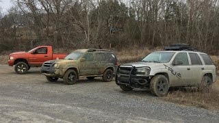 Chevy Trailblazer, Nissan Xterra, and Dodge Ram (Hemi) Off-Roading