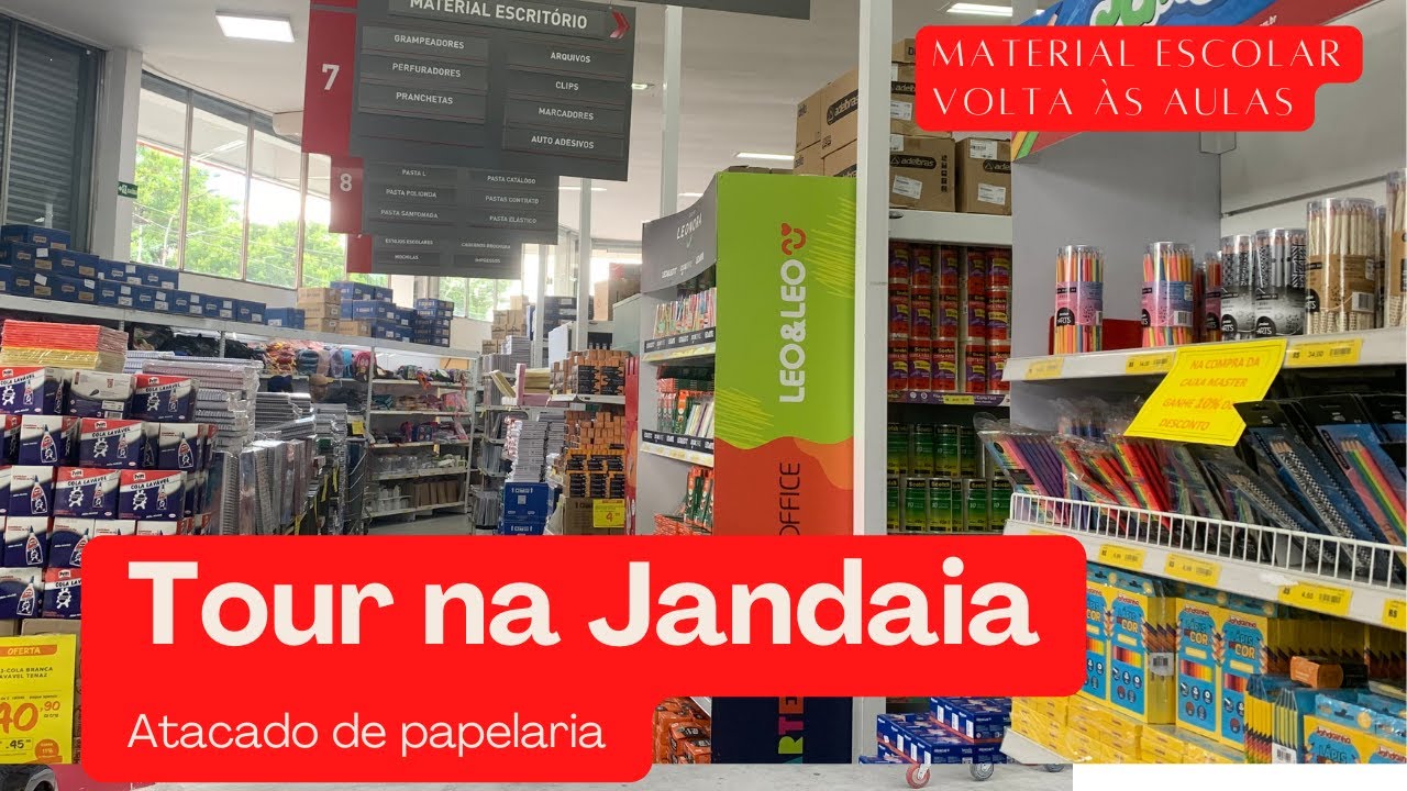 Volta às aulas | Material escolar em  um ATACADO DE PAPELARIA -  Tour papelaria JANDAIA  2023 📚📕✏️