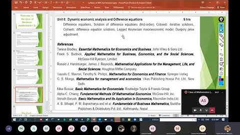 Curriculum discussion and Matrix  (first class)