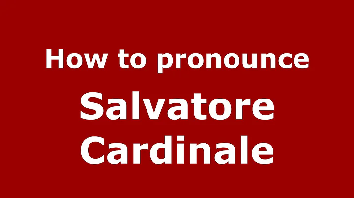 How to pronounce Salvatore Cardinale (Italian/Ital...