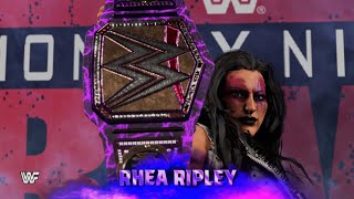 WWE 2K24 RHEA RILEY VS ALBA FRYE WWE WOMEN'S CHAMPIONSHIP