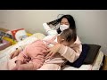 【REAL LIFE】新米ママの体調不良ワンオペ [日韓夫婦/０歳育児/料理/生後５ヶ月の赤ちゃん]