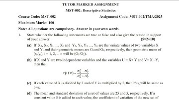 MST-002 PG Solved Assignment 2025 | IGNOU PG DIPLOMA Complete Assignment Solution 2k25 Video