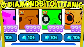 Zero Diamonds To Titanic Capybara In Pet Simulator X