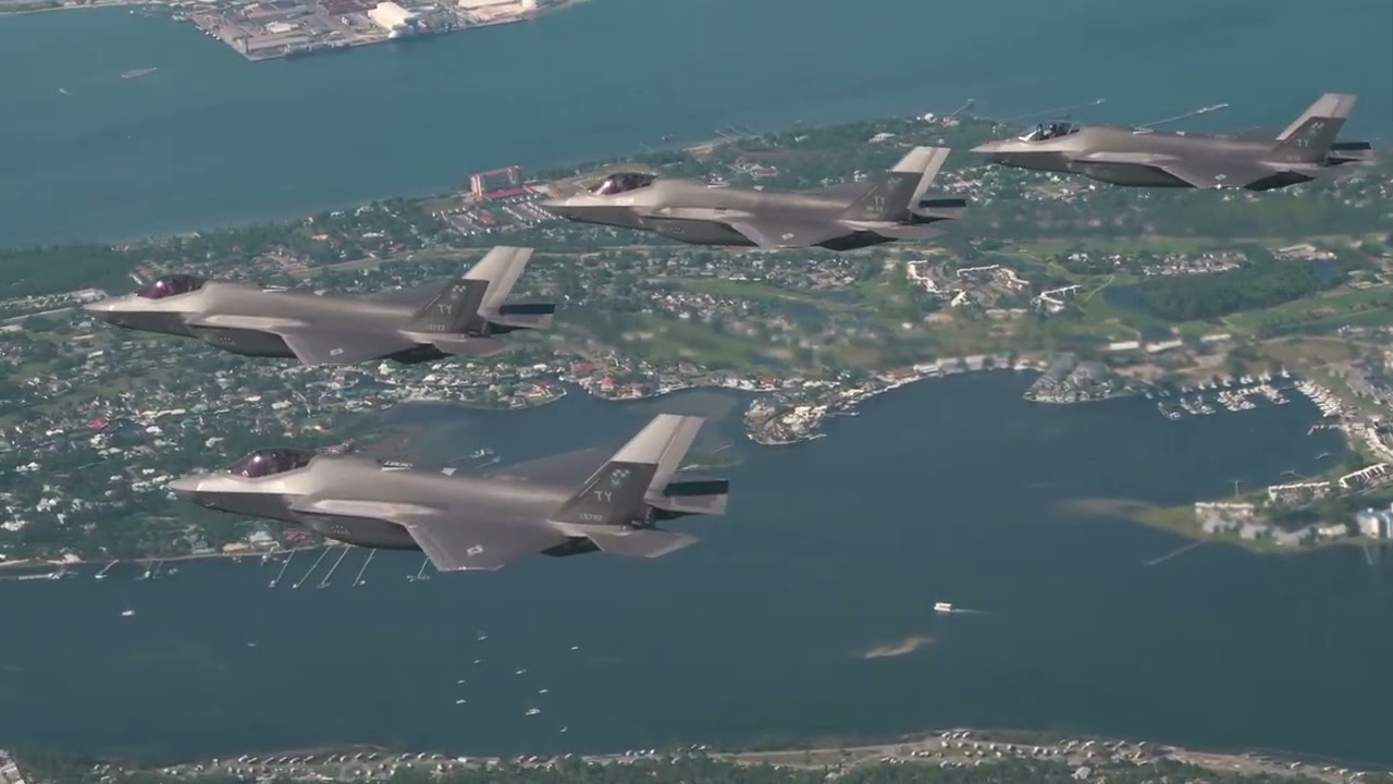 F-35A Lightning IIs Take Flight - CF25-2 - YouTube