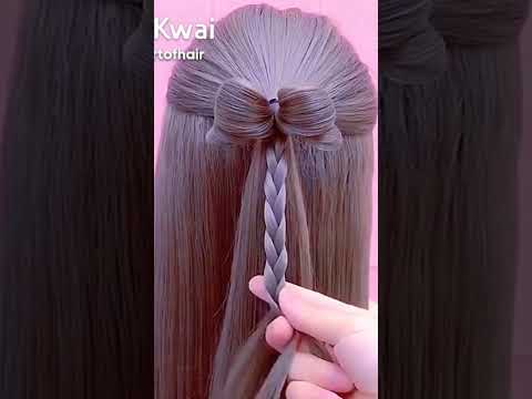 تسريحه مره سهله على شكل فيونكه