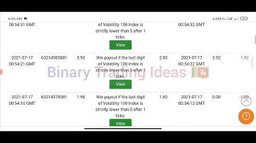 Binary com   Real Account Live Trading   Over   Under Strategy