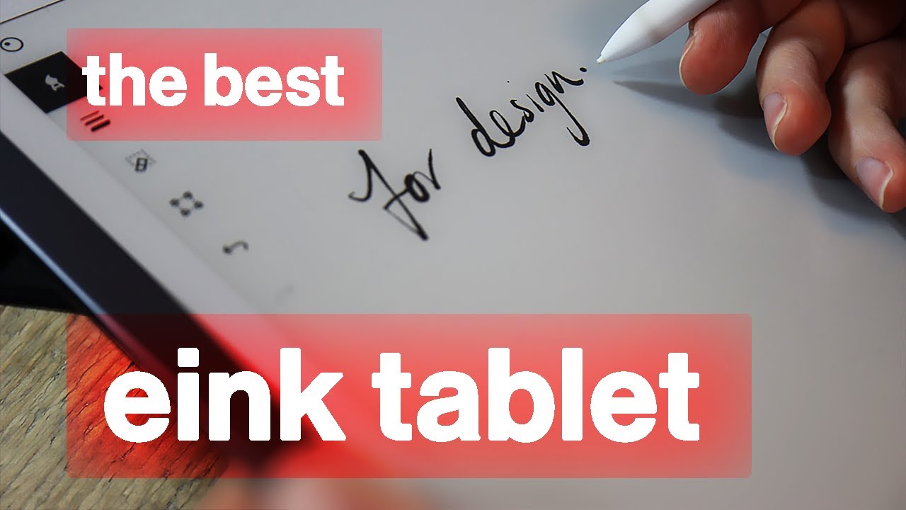 Which e-ink tablet is the best for design? - YouTube