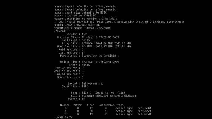 Config Raid 5 và LVM