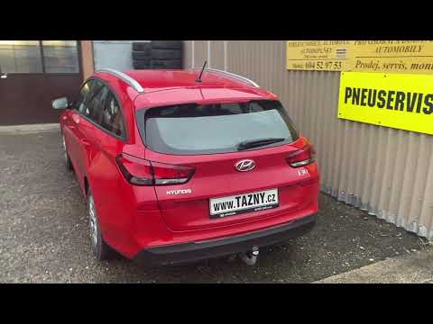 Оцинкований фаркоп для Hyundai I30 універсал 2018- (Хундай Ай30), видео 1