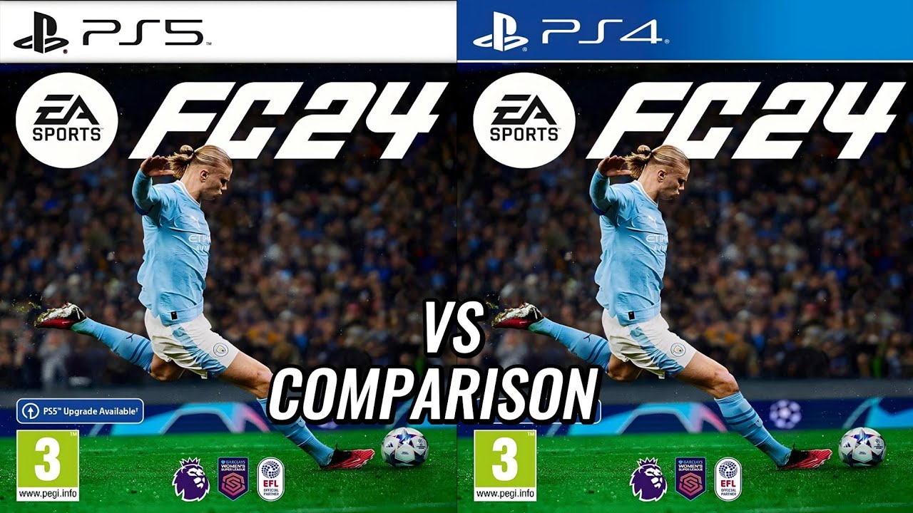 EA Sports FC 24 (FIFA 24), PS4 - PS4 Pro - PS5, Graphics Comparison