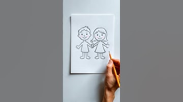 How to draw Boy & Girl Body Tutorial 🖌️ #tutorial #sketch #asmr #body #howtodraw #fyppp #fypシ