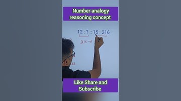 Number analogy reasoning concept #sscreasoning #sscreasoningtricks #reasoning #ssccgl #sscgd #ssc