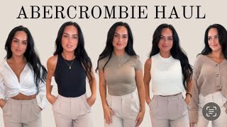 Abercrombie Neutral Work Wear Haul | Office Outfit Ideas 2023 & Fall Essentials!