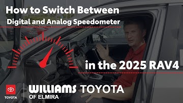 How to Switch Between Digital and Analog Speedometer in the 2025 RAV4