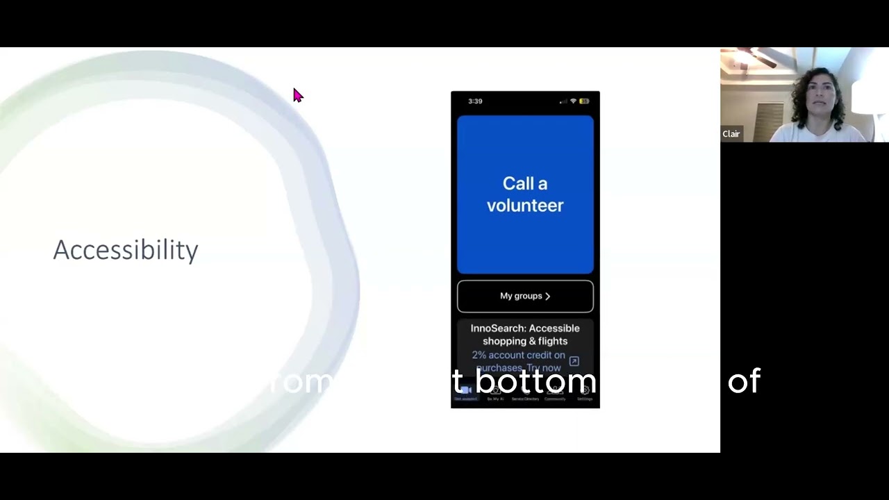 Be My Eyes discussion with Clarissa Ramos, COMS, VRT