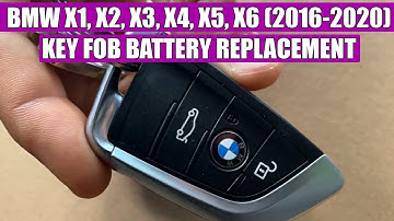 TUTORIAL: How to replace / change key fob battery on BMW X1 X2 X3, X4, X5, X6 (2017-2020) IN 5 STEPS