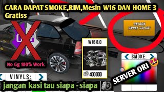 Cara Unlock Smoke,Rim & Mesin W16 Gratis // Tanpa Game Guardian || Car Parking Multiplayer 4.8.5.2 screenshot 1