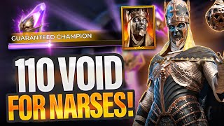 VOID LUCK 🍀EXTRA VOID LEGO PULLING FOR NARSES! 110 VOID SHARD SUMMONING | RAID SHADOW LEGENDS